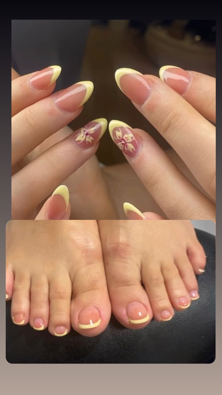shellace manicure / spa pedicure